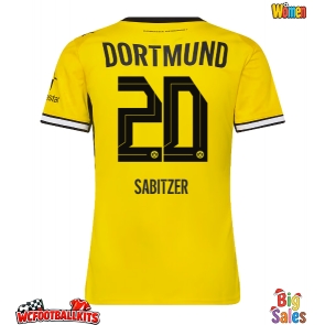 Borussia Dortmund Marcel Sabitzer #20 Replica Home Stadium Shirt for Women 2026-27 Short Sleeve